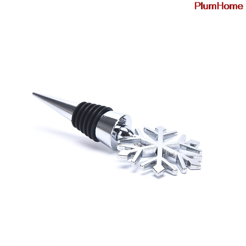10Styles Wine Bottle Stopper Zinc Alloy Decorative Snowflake Stopper Party Supplies for Keeping Wine Fresh