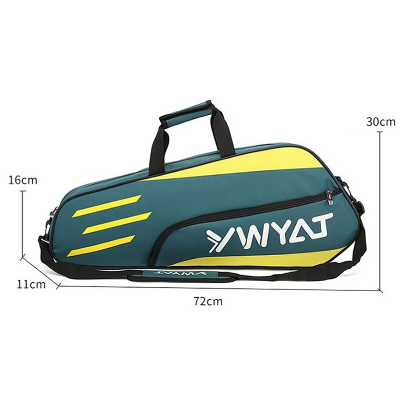 YWYAT Badminton Bag Outdoor Sports Training Fitness Racket Bags Large Capacity Waterproof Badminton Racquet Backpack
