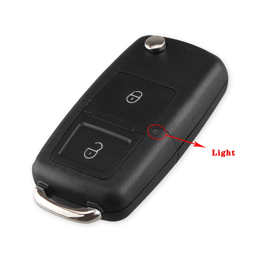 Keyyou 3 knapps flip fjärrnyckel skal nyckelfodral för vw volkswagen tiguan golf sagitar polo  mk6 caddy passat  b6 auto nycklar fall: Modell 1