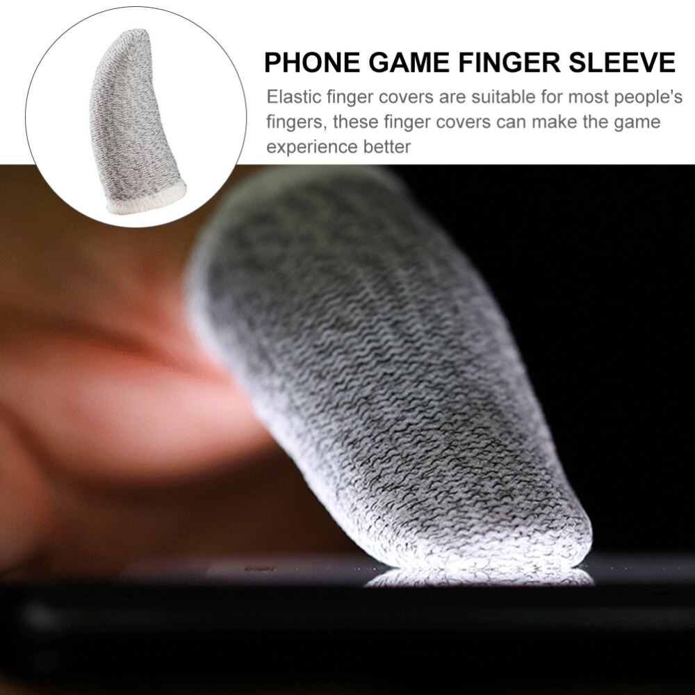 10 Pcs Flexibele Vinger Mouwen Comfortabele Dunne Vinger Covers Spel Levert