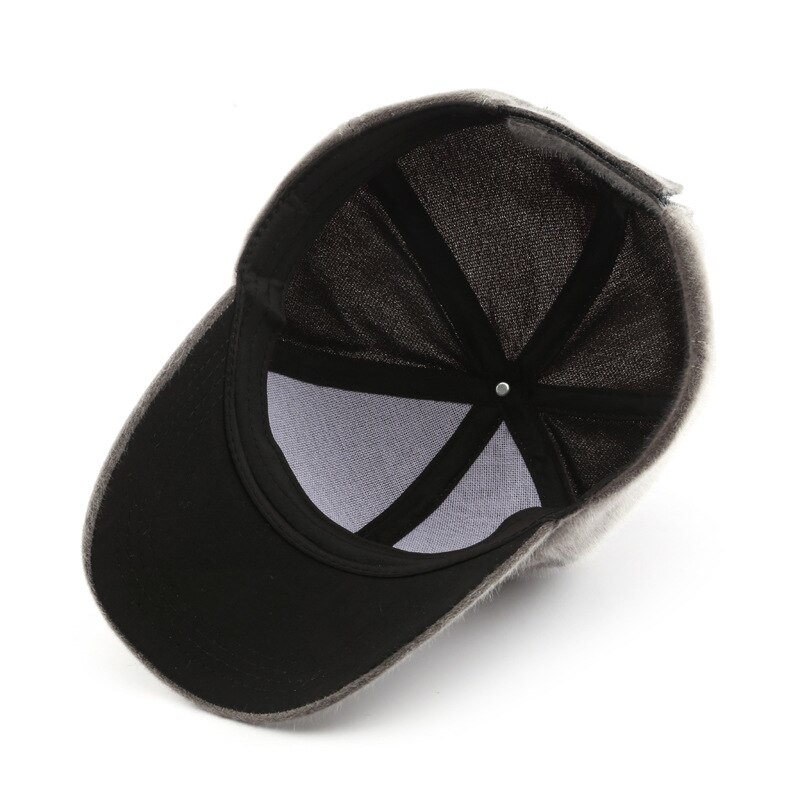 Cor sólida feminina outono e inverno à prova de frio tampões de ouvido esportes ao ar livre masculino viagem à prova de vento pára-sol boné de beisebol casquette