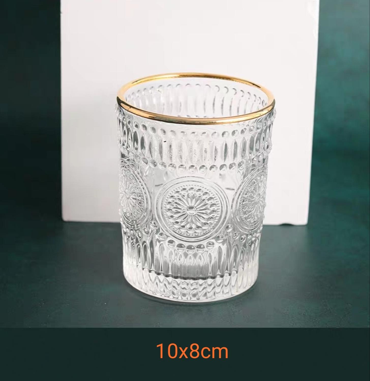 Glass Makeup Brushes Holder Make up Organizer Table Cosmetic Brush Bottle Jewelry Storage Box Ornaments Tray: glass bottle E