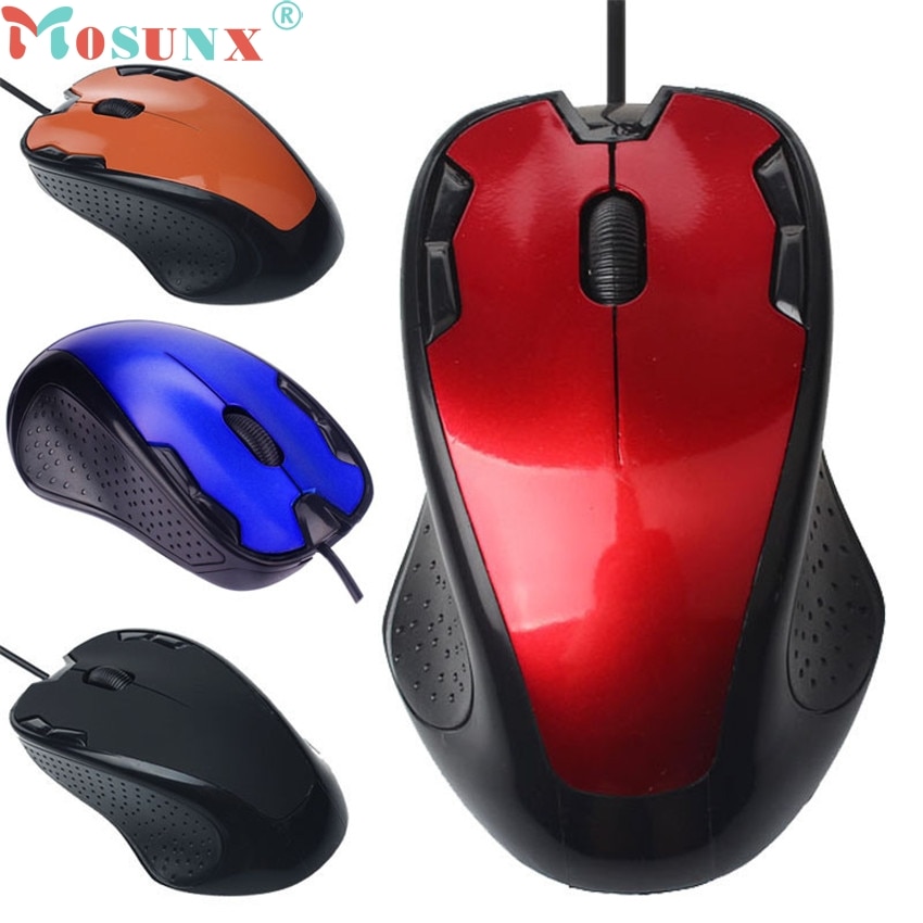 Mosunx E5 Gaming Mouse Gamer Luxury 1800 DPI USB Wired Optical Gaming Mice Mouse For PC Laptop