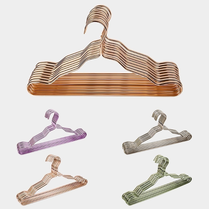 5 Stks/set Pak Kledingrek Aluminium Kleding Volwassen Rek Slip-Naadloze Metalen Kleerhanger Kast Organizer Woonbenodigdheden