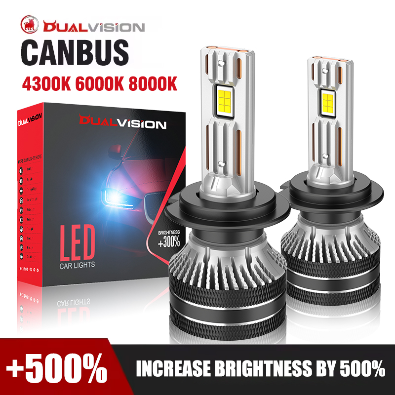 4300K 300W H7 H4 lámpara Led Canbus doble tubo de cobre 6000K luz Led para coche 9012 H1 H11 HB3 9005 HB4 9006 12V bombilla de faro Led