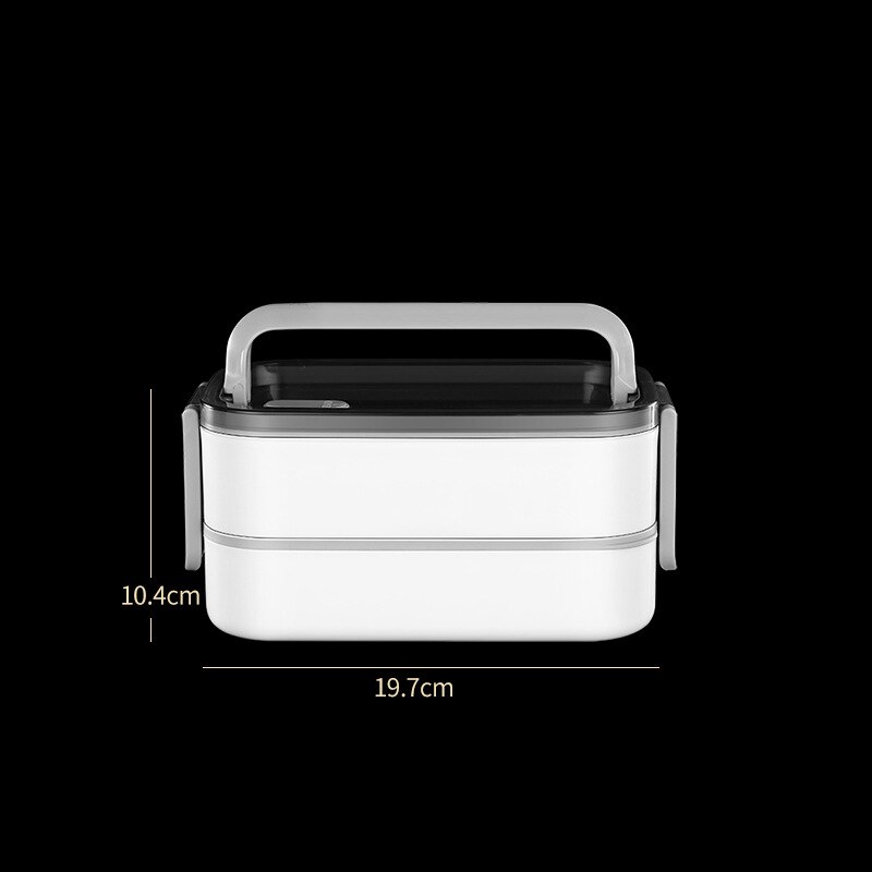 Lunch Box for Kids 304 Stainless Steel Bento Box Office Worker Microwae Heating Food Container Leakproof Food Storage Box: 2 grid