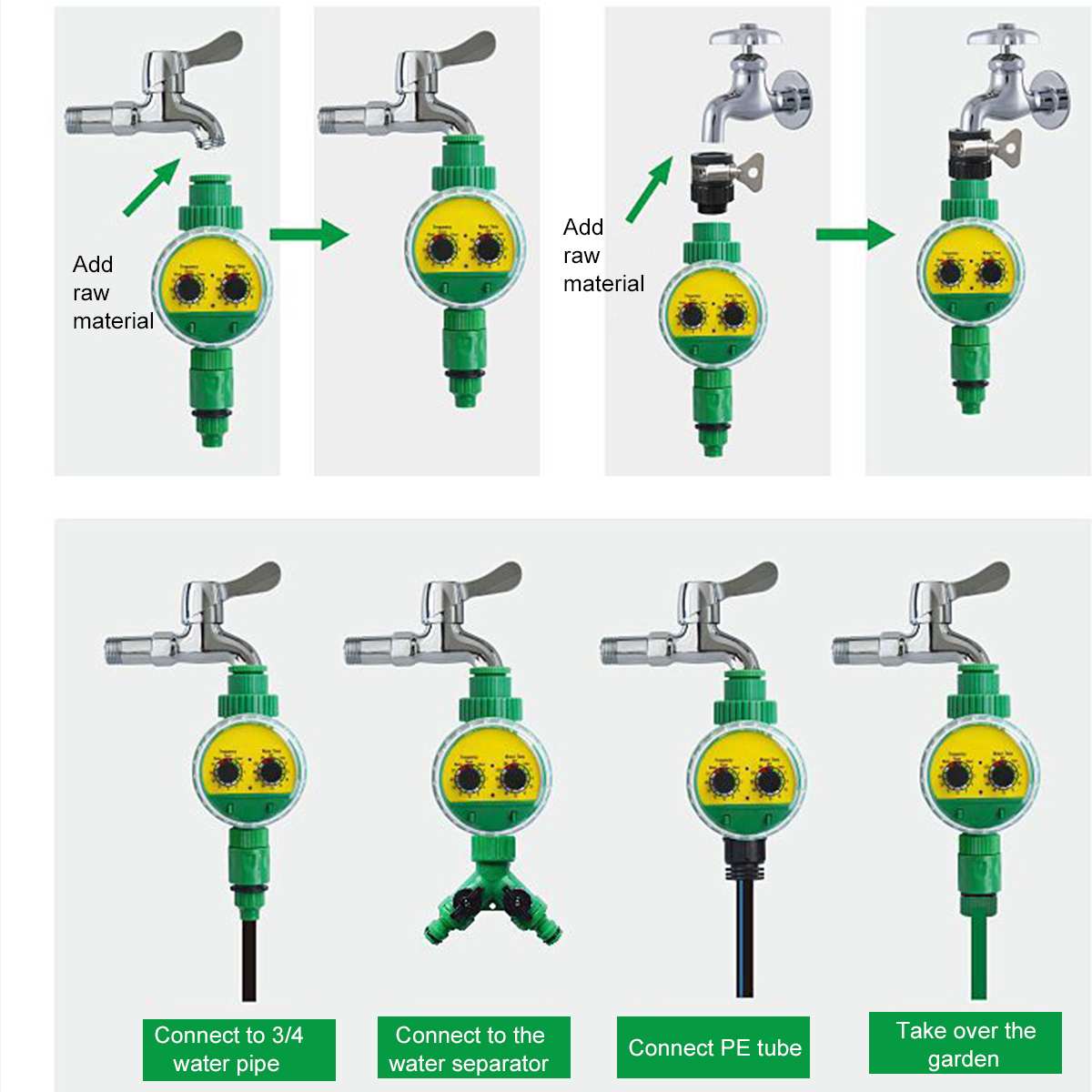 Electronic Garden Automatic Watering Timer Irrigation System Greenhouse Plant Kit for Flowers Plants Bonsai Intelligent Care