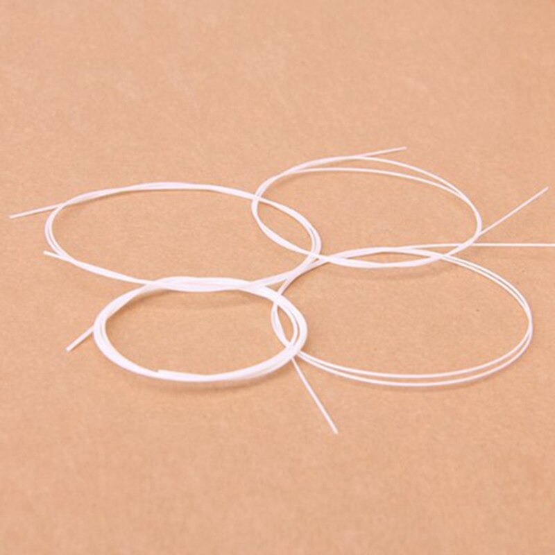 8Pcs White Nylon Ukulele String Set