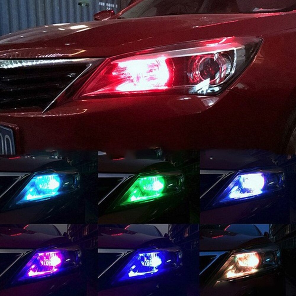 T10 5050 Rgb Led Lamp 6SMD Cob Canbus Auto Met Afstandsbediening Flash/Strobe Lezen Wedge Light Klaring Lichten