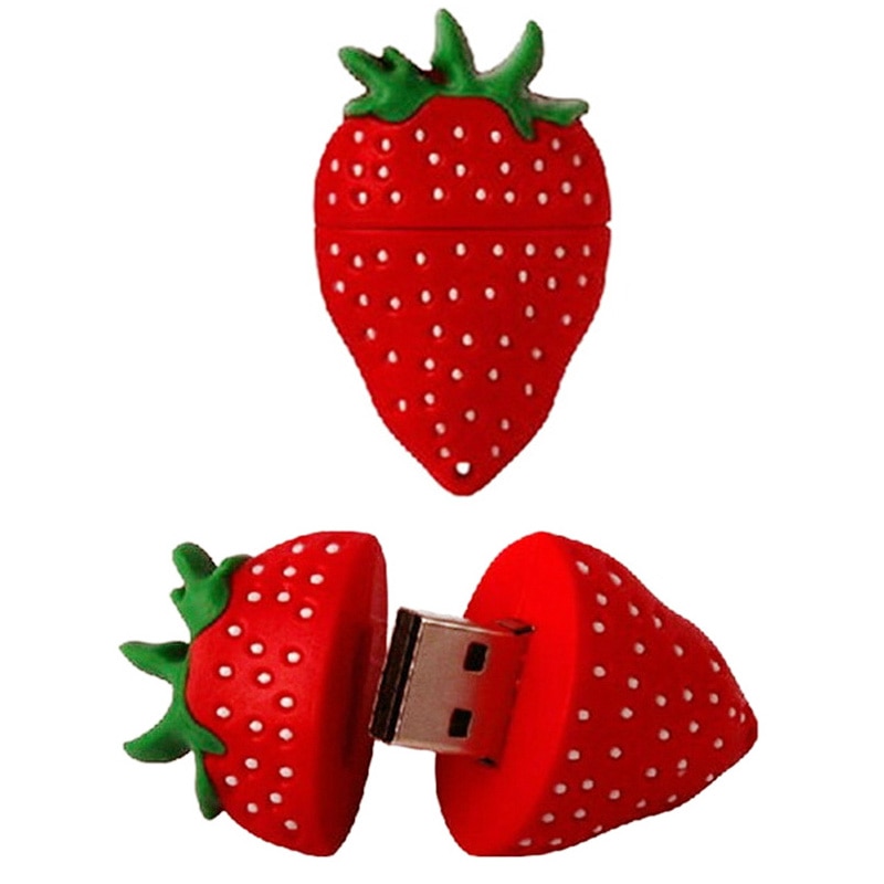 Fruit Aardbei Pen Drive Usb Flash Drive 4 Gb 8 Gb 16 Gb 32 Gb 64 Gb Leuke Pendrive flash U Stick Usb 2.0 Memory Stick Nieuw