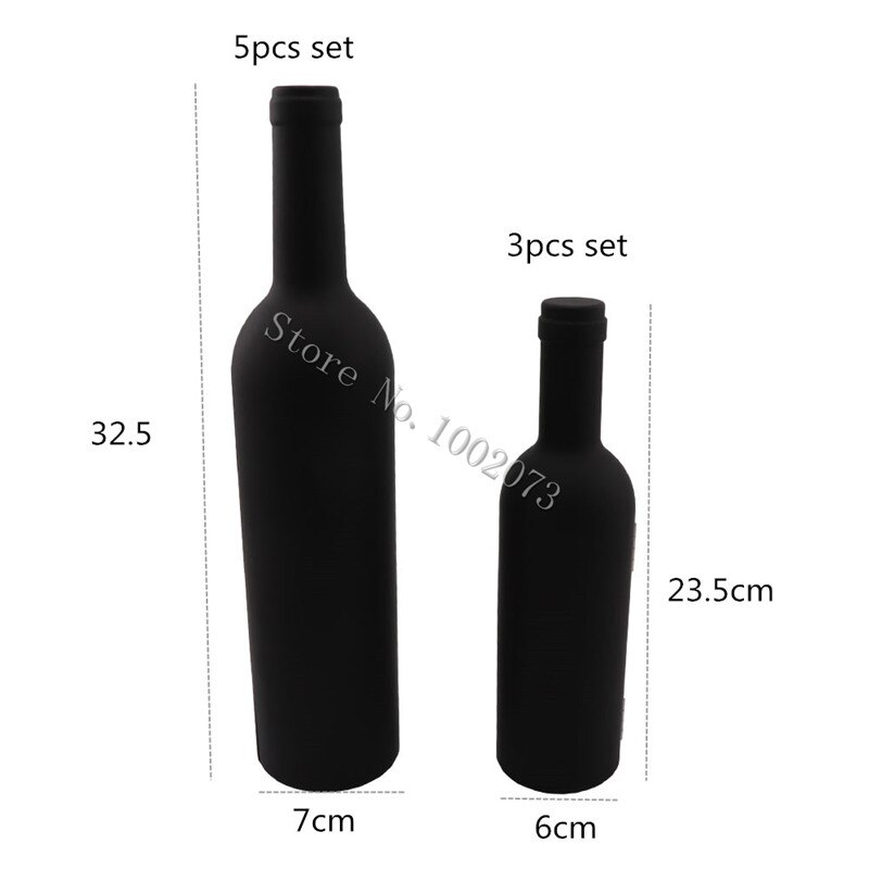 3Pcs/5Pcs Wijnfles Corkscrew Set Wijn Tool Bottle-Vormige Houder Flesopener Accessoire set