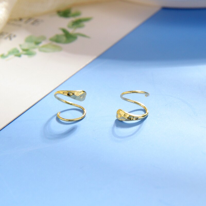 Gold Color Metal sheets Ear Stud Earrings Crystal Chain Tassel Pendant Small Simple Earring Jewelry For Women Factory