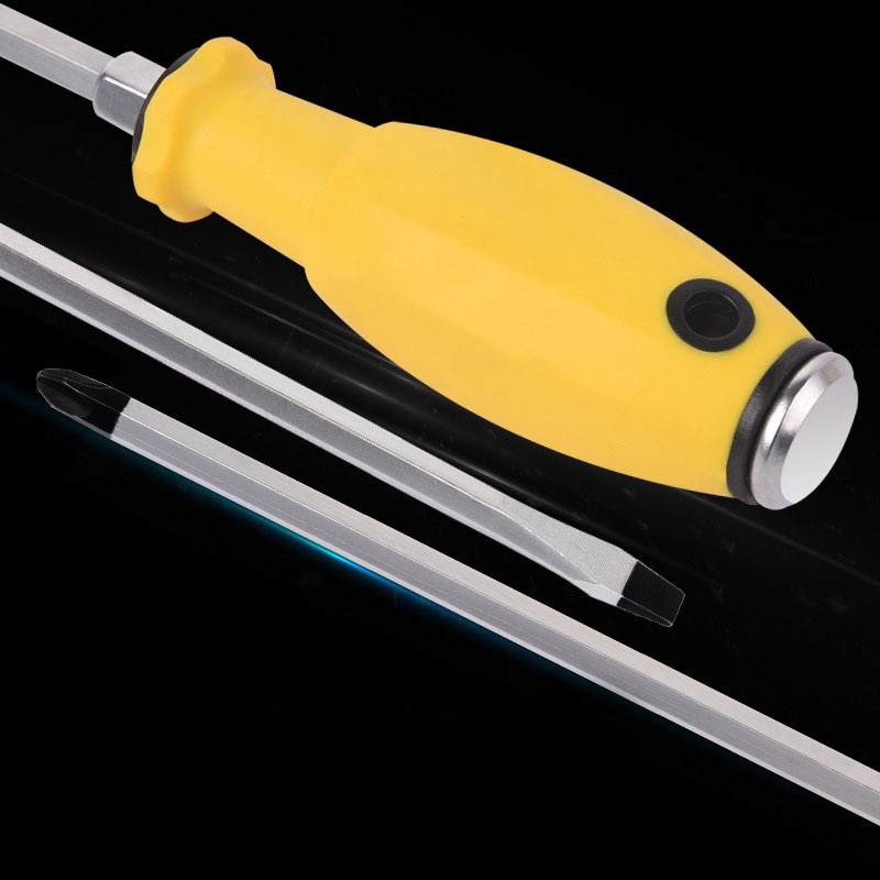 200-400mm Knockable Screwdriver Phillips and Slotted Percussive Screw Driver CR-V Magnetic Bolt Driver Screw-driving Tools 1pcs