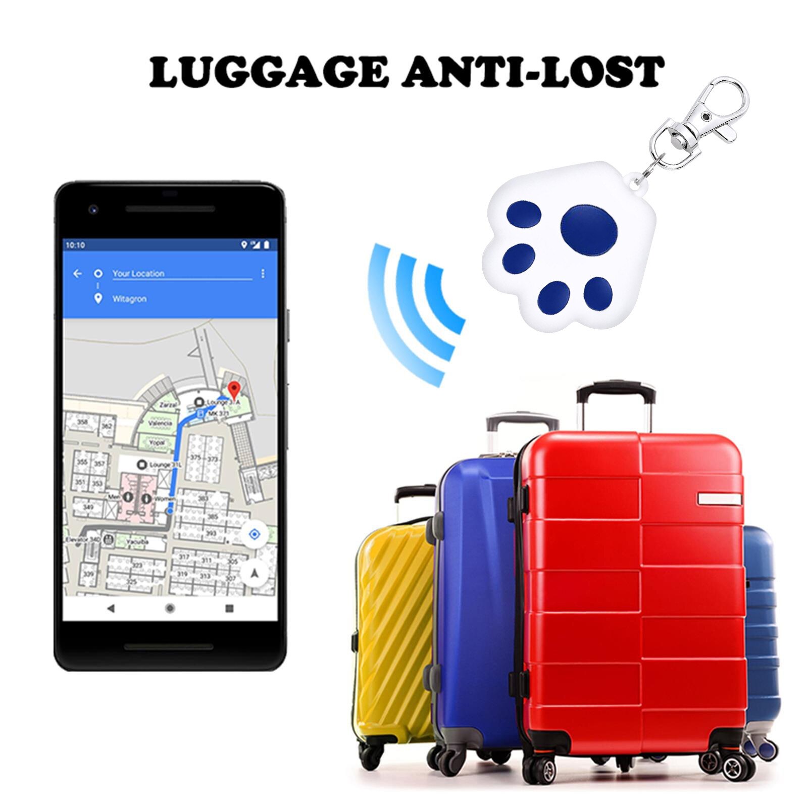 Pet GPS Locator Cat Dog Mini Tracking Loss Prevention Waterproof Device Tool Child Bag Wallet Key Finder Locator