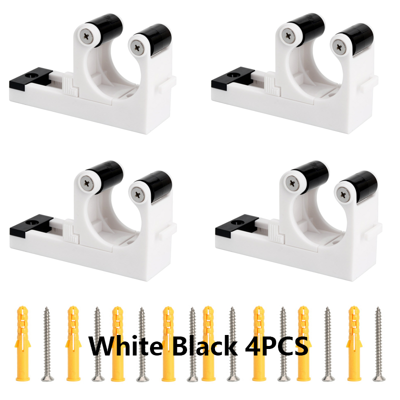 Soporte de pared para bicicleta de 2/4 piezas, colgador de hebilla ajustable, soporte para bicicleta Vertical Horizontal, almacenamiento, accesorios de tubo de 1,0-2,8 pulgadas: Rojo