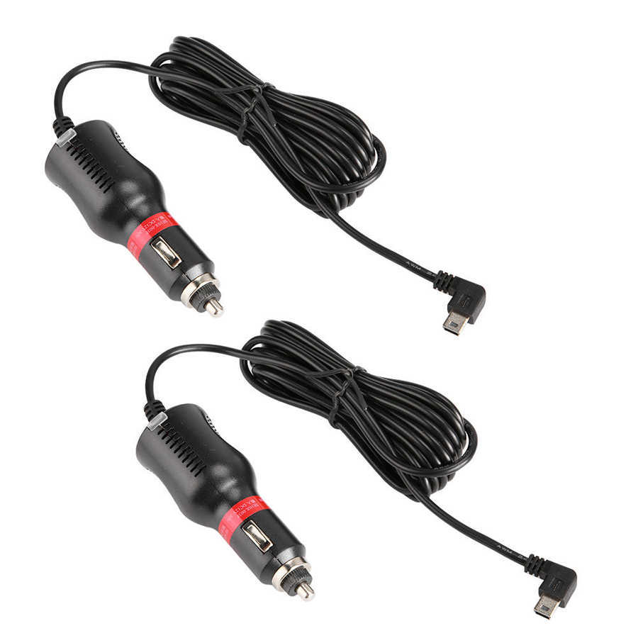 Portable Car Charger 2pcs 5V 1A Fast Car Charger for GPS Driving Recorder Plug and Play Built-in Voltage Regulator