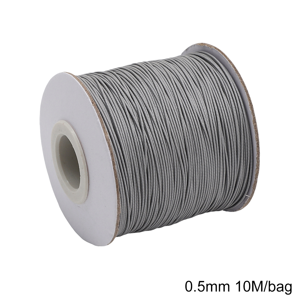 Cordão de algodão encerado coreano 0.5mm, fio encerado, colar, corda, contas para pulseira diy, descobertas de fabricação de jóias, 10 m/lote: Preto