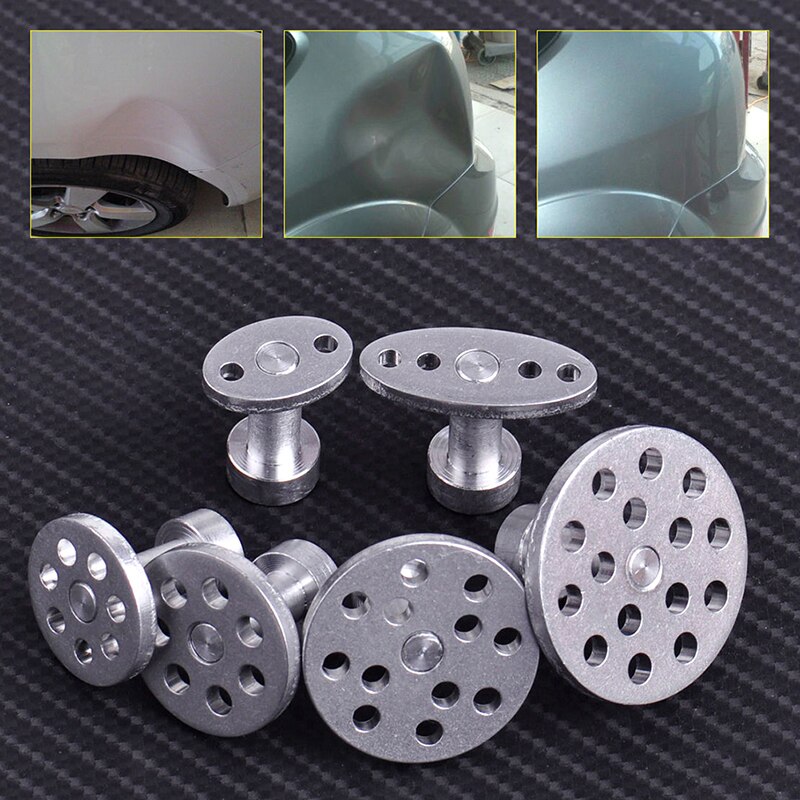 Bilplåt aluminiumlegering draglock packning 6 metall buckla reparatör grop grop reparation verktyg utrustning bitar