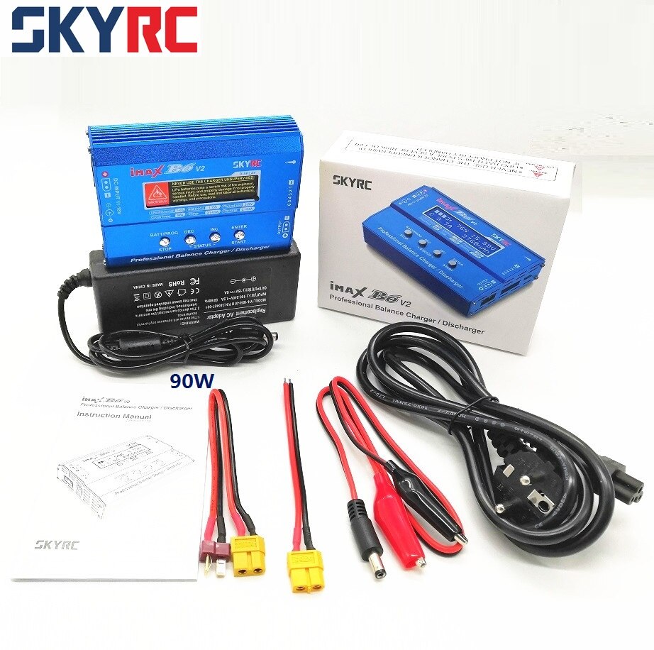 Skyrc Imax B6 V2 60W 6A Lipo Battery Balance Charger Lcd Display Ontlader Voor Rc Auto Drone Helikopter