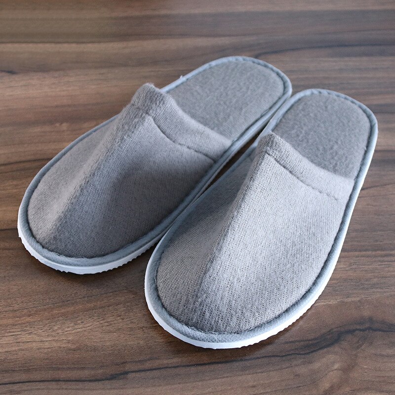 Zapatillas de viaje desechables para hombre y mujer, pantuflas coloridas de un solo uso, para Hotel, invitados, hogar, gruesas, antideslizantes