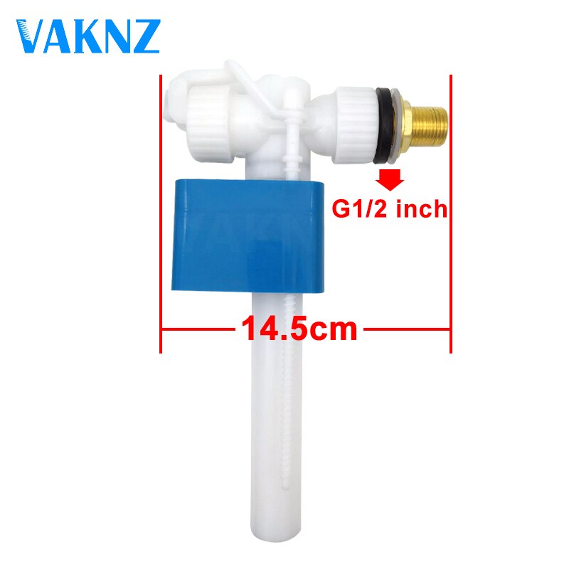 Side Entry Toilet Inlet Valve Cistern Fittings Adjustable Float Filling Valves G3/8&quot; G1/2&quot; Bathroom Fixture Replacement Parts: G1I2 Inch