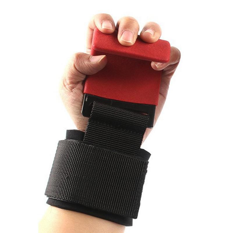 Grip Haak Grips Gewatteerde Met Pols Wraps Hand-Bar Powerlifting Handschoenen Zware Pull-Ups Haken Gym Training bandjes