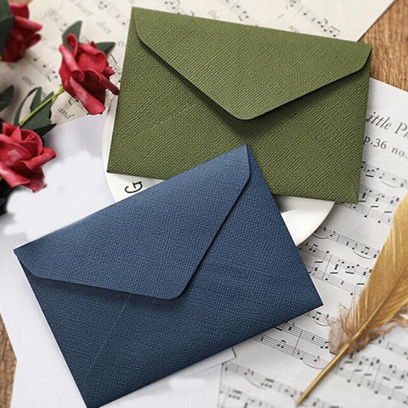 50Pcs/Pack C6 Window Envelopes Envelopes Wedding Party Invitation Envelope Greeting Cards Envelopes