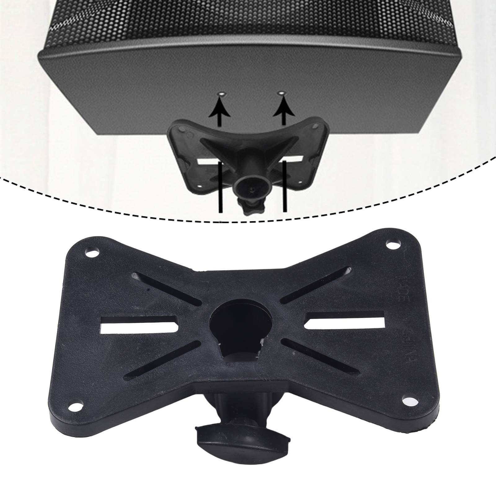 Trépied à montage en plastique, support de haut-parleur, capuchon supérieur, adaptateur de rotatif, capuchon supérieur pour équipement Audio de haut-parleur DJPA