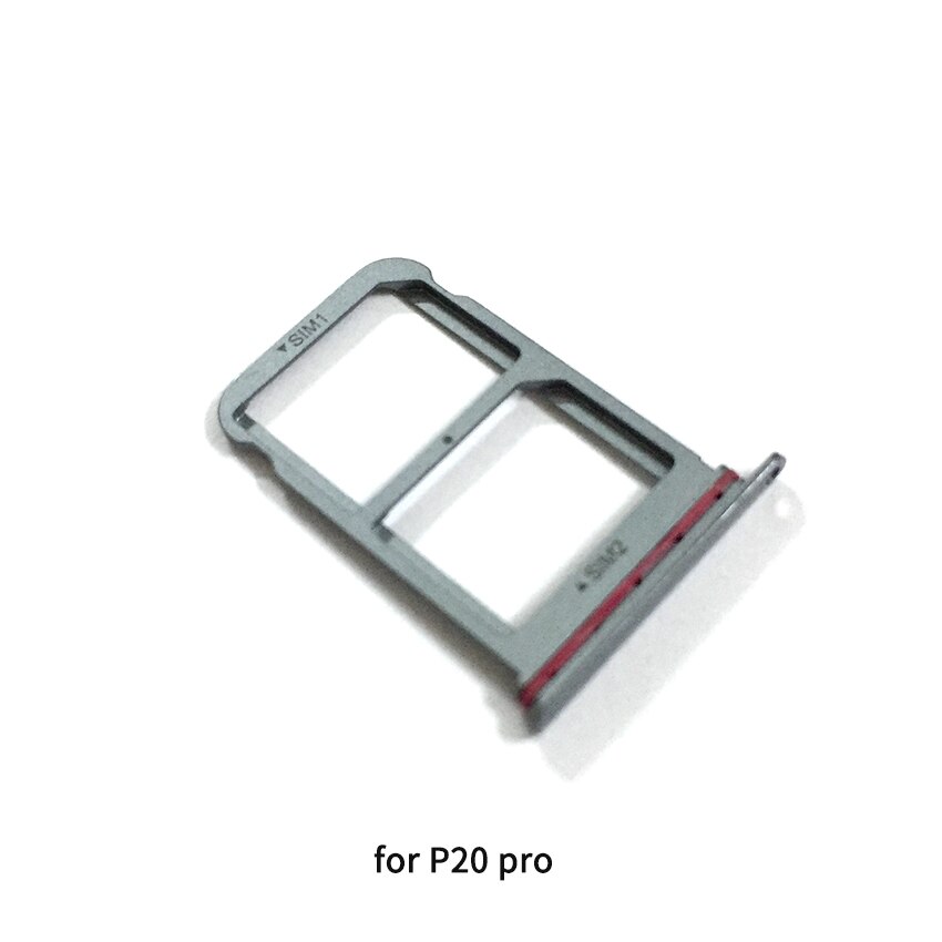 Sim-fackhållare för huawei  p20 / p20 pro sim-kortfackplatshållare adapteruttag reparationsdelar