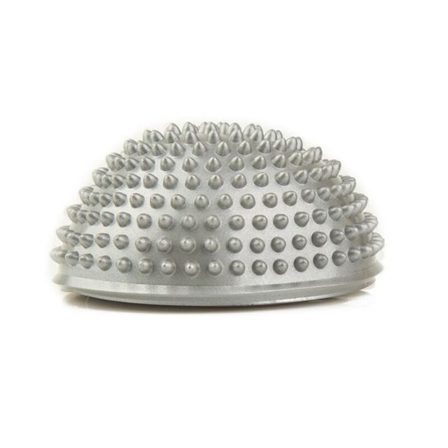 Pvc uppblåsbara yogabollar massagepunkt halv fitball övningar tränare stabilisator gym pilates fitness balansboll