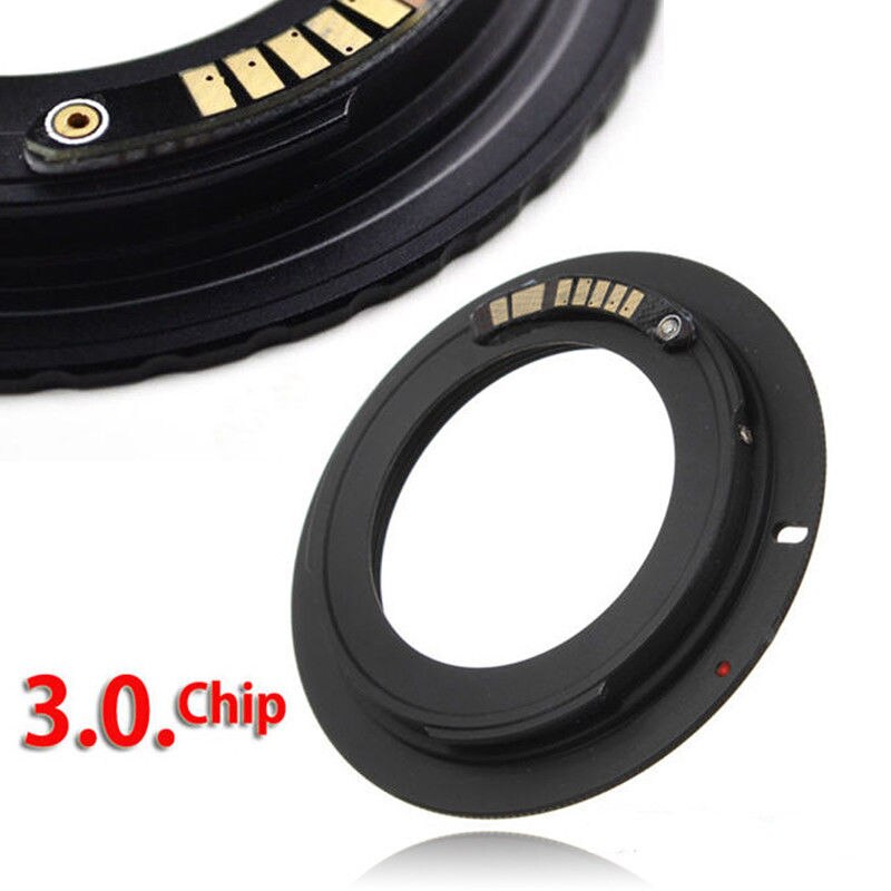 Lens Adapter Black For M42 Chips Lens to Canon EOS EF Mount Ring Adapter AF III Confirm