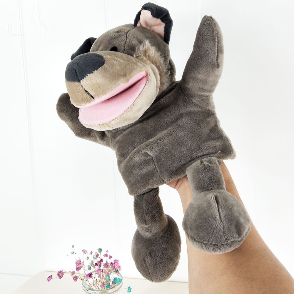Tiger abe elefant løve hånddukke børn plys legetøj dyr børnehave hånddukke fødselsdag baby barn udstoppet legetøj: 11