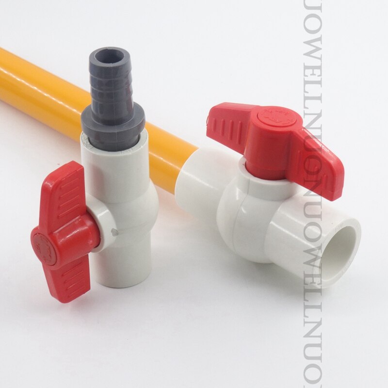 I.D 20~110mm PVC Pipe Socket Ball Valve Garden Irrigation Pipe Coupler Adapter Aquarium Fish Tank Pipe Fittings PVC Ball Valve