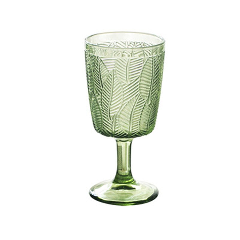 300ml retro vinglass kopper rav lettelse drikker fruktjuice bryllupsfest champagne kopp vin glass beger: Grønn