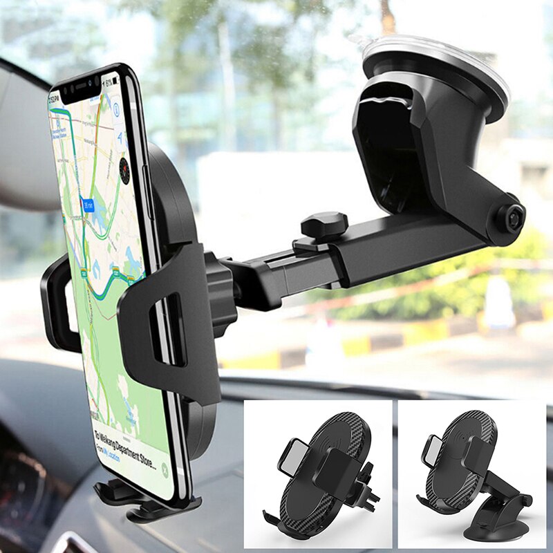 Gravity Auto Mount Qi Draadloze Oplader Lading Pad Mobiele Telefoon Houder Stand