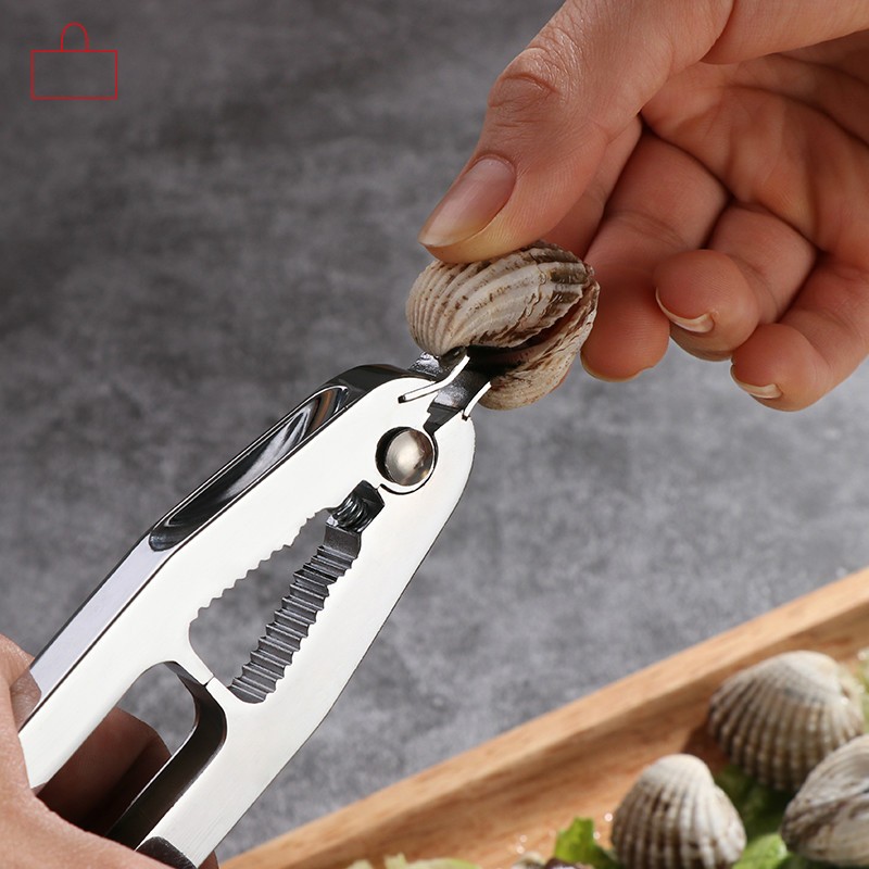 Kitchen Seafood Tools Metal Clams Pliers Clam Shell Marine Products Clams Opener Shellfish Sea Food Clip