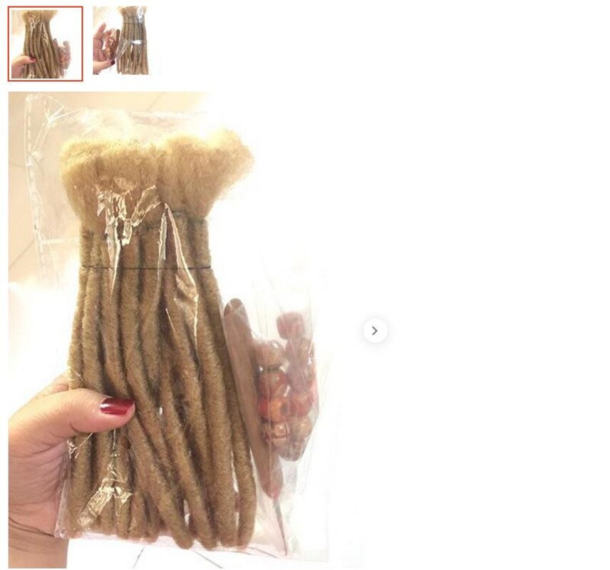 Joy & luck-extensiones de pelo para hombre, trenzas con ganchillo, 5 raíces, hechas a mano, 8 pulgadas