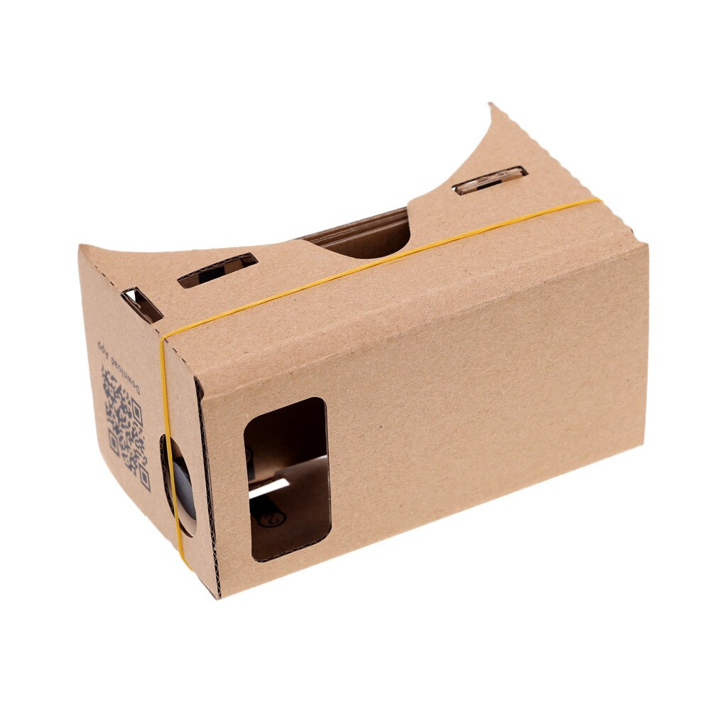 Para teléfono móvil cine película DIY Ultra claro Google 3D visualización cartón dispositivo usable Home VR gafas Set: Default Title