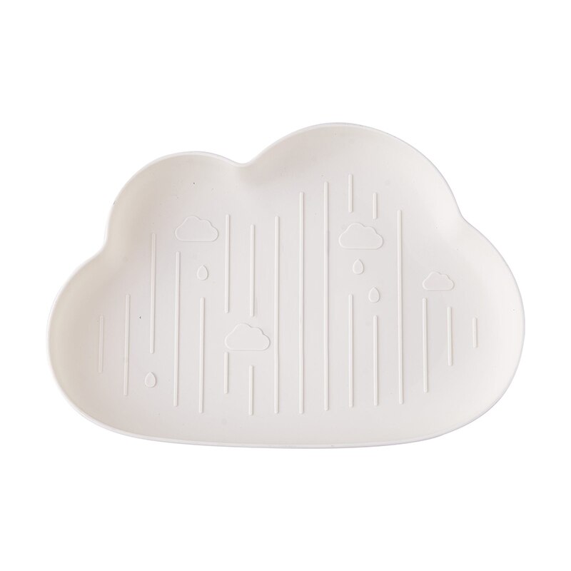 Creatieve Kerstboom Vorm Snoep Snacks Noten Zaden Droge Vruchten Plastic Platen Gerechten Kom Ontbijt Lade Thuis Keuken Benodigdheden: cloud White