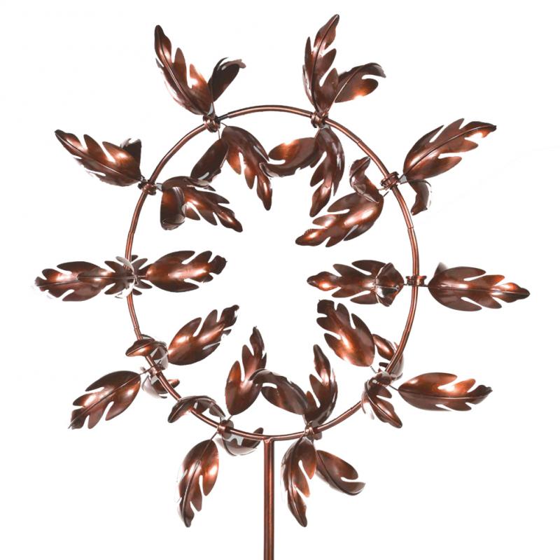 Metal Windmill Wind Chime Outdoor Metal Windmill Nine Bone Windmill Home Yard Patio Lawn Garden Decoration Supplies: B