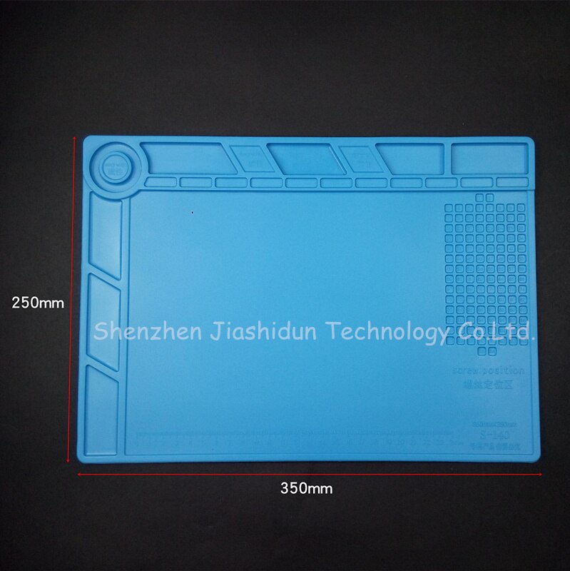 S140 35x25 cm Isolamento termico pad in silicone Stuoia Scrivania Sezione per BGA Saldatura di Riparazione Piattaforma di Manutenzione con Magnetico stazione