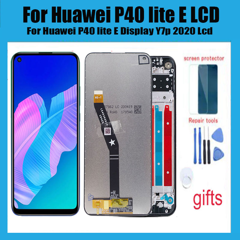 Voor Huawei P40 Lite E Lcd-scherm Met Touch Screen + Frame Assembly Voor Huawei P40 Lite E Display Y7p Lcd