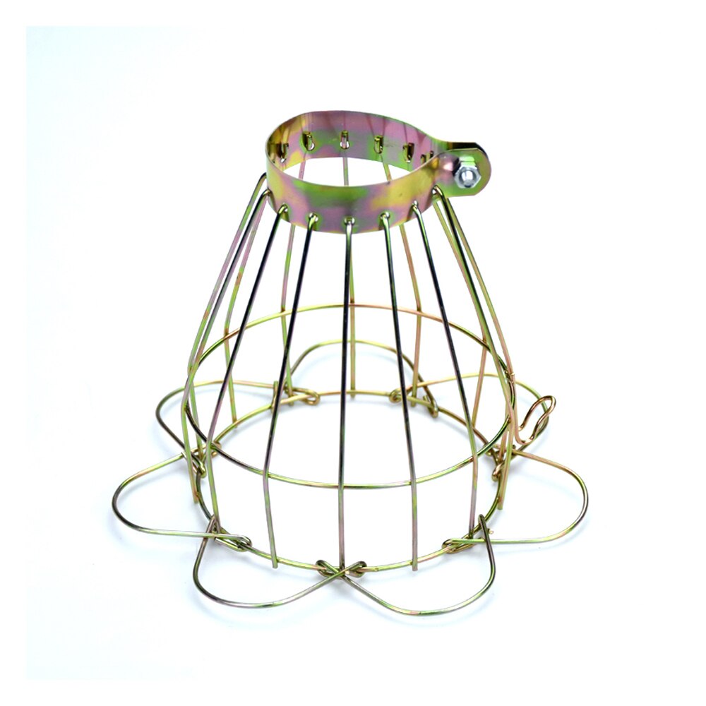 Lampenkap pluimvee reptiel keramische warmtelamp beschermkap broedmachine anti-verbranding ijzerdraad licht beschermlamp accessoires: 4 stuks