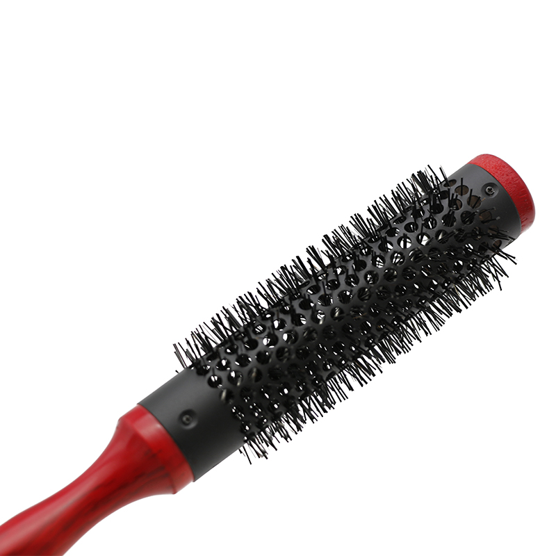 Beruf Anti Statische Lockiges Haar Kamm Wildschwein Borsten rollen Runde Pinsel Kamm Haar Styling Schönheit Salon Friseur Lockenstab