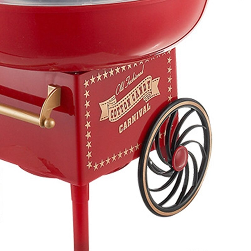 Retro Trolley Cotton Candy Machine Mini Candy Floss Maker Home Machine P9YD