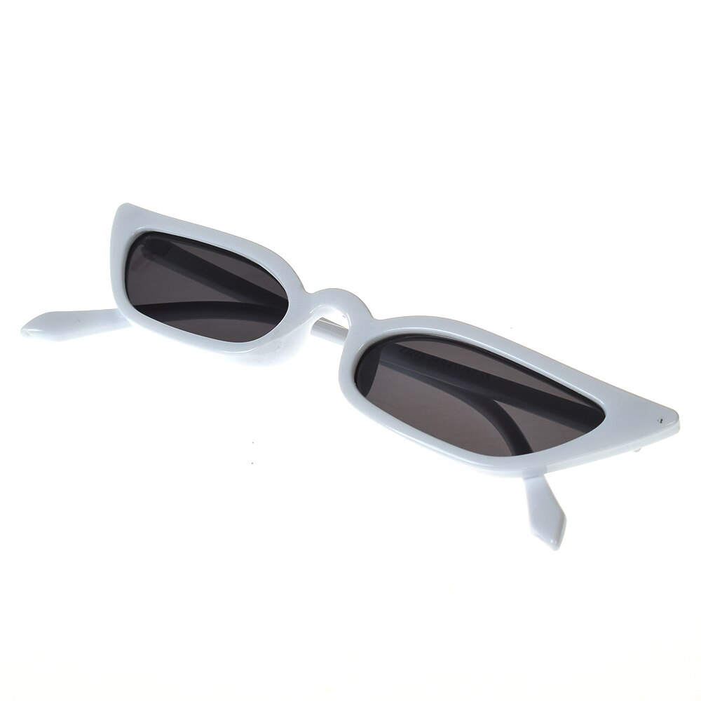 Women Cat Eye Sunglasses Small Vintage Eyewear Glasses Shades Uv400 Sunglass Eyewear: white
