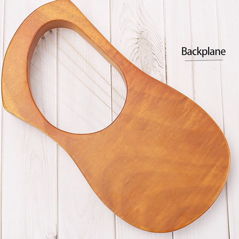 16 String Lyre Harp Mahogany Lyre Harp with Tuning Wrench for Both Kids and Adults Bbeginner Music Lovers Best