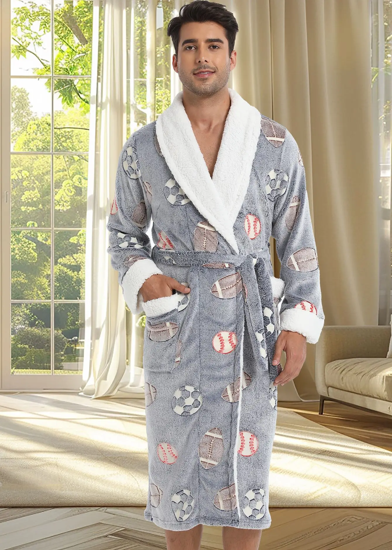 Warme Herbst Winter Flanell Männer Bademantel Dicke Lange Nacht Nachtwäsche Samt Kimono Kleid männer Kleidung Homewear Morgenmantel