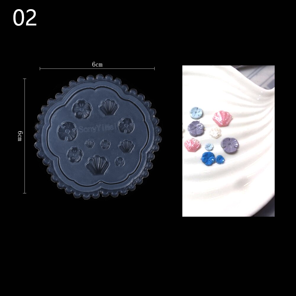Nagelkunst stempel siliconen mal 3d bloemen sjabloon voor nagels uv gellak snijmal manicure decoraties gereedschap