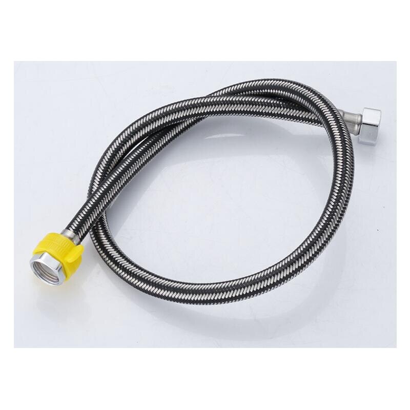 Manguera trenzada de Metal de acero inoxidable 304 SS304, trenza de 1/2 pulgadas, rosca hembra, tubo calentador de agua a prueba de explosiones, frío y